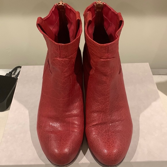 Sam Edelman Red Booties - Picture 1 of 4